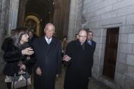 Acompanhado do Cardeal Patriarca D. Manuel Clemente, o Presidente da República, Marcelo Rebelo de Sousa, visita as obras do núcleo museológico da Sé Catedral de Lisboa, a 18 de dezembro de 2017