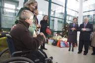 A Dra. Maria Cavaco Silva participa na inauguração do presépio da AFID - Associação Nacional das Famílias para a Integração da Pessoa Deficiente, na Quinta do Paraíso, Amadora, a 11 de dezembro de 2012