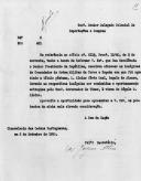 Ofício n.º 547 (minuta) do Secretário da Chancelaria das Ordens Portuguesas, dirigido ao Delegado Colonial de Importações e Compras, em resposta ao seu ofício n.º 6116, informando que "Sua Excelência o Senhor Presidente da República resolveu oferecer as insígnias de Comendador da Ordem Militar da Torre e Espada com que foi agraciado a título póstumo, D.Aleixo Côrte Real" as quais serão entregues oportunamente à viúva do Régulo de Ainaro, pelo Governador de Timor.