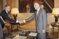 O Presidente da República, Aníbal Cavaco Silva, recebe, em audiência, o Secretário-Geral do Conselho da Europa, Thorbjorn Jagland, a 1 de julho de 2015