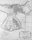 Reprodução de uma gravura antiga, da carta iconográfica com pormenor do porto e da cidade de Angra do Heroísmo.