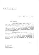 Carta do Presidente da República, Jorge Sampaio, dirigida a Sir Elton John, convidando-o a estar presente na EXPO 98, na qualidade de grande apoiante e patrocinador da campanha contra as minas anti-pessoais da Cruz Vermelha, tema do stand daquele organismo na Exposição Mundial de Lisboa.