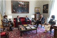 O Presidente Marcelo Rebelo de Sousa recebe, em audiência no Palácio de Belém, a Direção Executiva do Serviço Nacional de Saúde (SNS), a 25 de janeiro de 2023