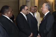 O Presidente da República Marcelo Rebelo de Sousa recebe as cartas credenciais de novos Embaixadores em Portugal, no Palácio de Belém, a 10 de janeiro de 2019