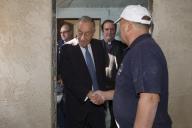 O Presidente da República Marcelo Rebelo de Sousa, visita, na freguesia de Gualtar em Braga, uma obra de recuperação de habitação para refugiados do Projeto da “Habitat for Humanity Portugal”, a 17 de fevereiro de 2017