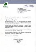 Carta do Presidente da Câmara Municipal do Porto, Rui Rio, dirigida ao Presidente da República, Dr. Jorge Fernando Branco de Sampaio, agradecendo, na sequência de convite formulado, a sua disponibilidade para estar presente e proferir uma conferência por ocasião da realização do ciclo de conferências do Porto "30 anos do 25 de Abril: Portugal e o Futuro", no dia 29 de janeiro, no Edifício da Alfândega do Porto.