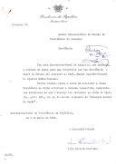 Pedido de autorização de despesa do Secretário-Geral da PR, dirigido ao Subsecretário de Estado da Presidência do Conselho, relativa à aquisição urgente de uma moldura em prata a oferecer pelo Chefe de Estado, Américo Tomás, ao Capitão-General do Exército Espanhol, D. Agustin Muñoz Grandes [por ocasião da sua visita a Lisboa, entre 8 e 11 de março de 1965].