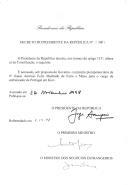 Decreto de nomeação, sob proposta do Governo, do ministro plenipotenciário de 2ª classe, António Félix Faria e Maya, para o cargo de Embaixador de Portugal em Kiev [Ucrânia].