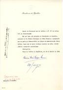 Decreto de exoneração, a pedido, do Dr. Álvaro Rodrigues da Silva Tavares do cargo de Subsecretário de Estado da Administração Ultramarina.  