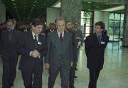 Deslocação do Presidente da República, Jorge Sampaio, a Santa Maria da Feira, onde preside à Sessão de Abertura das Comemorações dos 150 anos da Associação Industrial Portuense, a 7 de maio de 1998