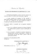 Decreto que revoga, por indulto, por razões humanitárias, a pena acessória de expulsão do País aplicada a Benvindo Ramos Lopes, de 28 anos de idade, no processo n.º 101/95 da 1.ª Secção da 10.ª Vara Criminal de Lisboa.