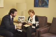 Maria Cavaco Silva recebe, em audiência, Miguel Pais Clemente, da Associação Portuguesa de Medicina e Artes do Espectáculo, a 14 de outubro de 2010