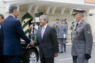 Deslocação do Presidente da República, Aníbal Cavaco Silva, à Escola de Sargentos do Exército, por ocasião do lançamento do projeto de modernização de infra-estruturas daquela unidade, a 11 de julho de 2008