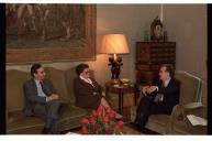 Audiência concedida pelo Presidente da República, Jorge Sampaio, ao Prof. Jorge Miranda e à Prof.ª Isabel Colaço, a 25 de março de 1996