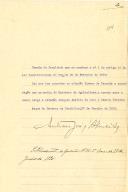 Decreto de exoneração, a pedido, de Álvaro de Lacerda do cargo de Ministro da Agricultura e de nomeação, para o mesmo cargo, de Joaquim António de Melo e Castro Ribeiro. 