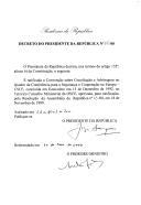 Decreto que ratifica a Convenção sobre Conciliação e Arbitragem no quadro da Conferência para a Segurança e Cooperação na Europa - CSCE, concluída, por ocasião do 3.º Conselho Ministerial da OSCE, em 15 de dezembro de 1992.