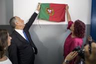 O Presidente da República, Marcelo Rebelo de Sousa, inaugura e visita a Escola Portuguesa de São Tomé e Príncipe, a 21 de fevereiro de 2018.