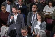 O Presidente da República Marcelo Rebelo de Sousa recebe, no Antigo Museu Nacional dos Coches, representantes das Startup’s Portuguesas participantes na 3.ª edição da Web Summit em Lisboa, a 29 de outubro de 2018  