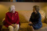 Maria Cavaco Silva recebe a Infanta D. Pilar de Borbón, acompanhando-a numa visita ao Palácio de Belém, durante a qual o Presidente da República cumprimentou a visitante da Casa Real espanhola, a 4 de novembro de 2008