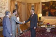 O Presidente da República, Aníbal Cavaco Silva, recebe em audiência a Direção da Fundação Arpad Szenes - Vieira da Silva, a 10 de julho de 2012
