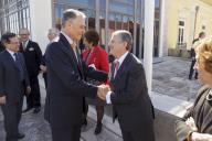 O Presidente da República, Aníbal Cavaco Silva, encontra-se com os Conselhos das Ordens Honoríficas Portuguesas no Palácio da Cidadela em Cascais, a 1 de março de 2016