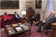 O Presidente Marcelo Rebelo de Sousa recebe em audiência, no Palácio de Belém, uma delegação do partido Chega (CH), a pedido deste, na sequência da Convenção Nacional, a 7 de fevereiro de 2023