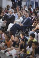 O Presidente da República, Aníbal Cavaco Silva, e Maria Cavaco Silva assistem, no Palácio de Belém, ao concerto comemorativo do Dia da Criança, com a participação do Projecto Zéthoven, da Orquestra Clássica e do Coro Misto juvenis da Associação Cultural da Beira Interior, a 1 de junho de 2010
