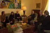 Audiência concedida pelo Presidente da República, Jorge Sampaio, ao autor e editores do livro "O Presépio Barroco Português", a 6 de novembro de 2003