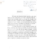Minuta de nota informativa [do Secretário da Presidência da República, Luís Pereira Coutinho] remetida para o Gabinete do Ministro da Saúde e Assistência relativa às quantias provindas do Socorro Social para serem distribuídas pelos peticionários que se dirigem à Presidência e que justifiquem esses donativos e sugerindo que essas quantias sejam fixadas nos valores de 60.000$00 para donativos a conceder anualmente e de 30.000$00 para donativos a conceder no Natal.