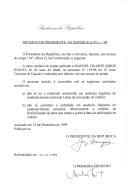 Decreto que reduz, por indulto, em seis meses, a pena residual de prisão aplicada a Manuel Duarte Jorge Inácio, de 44 anos de idade, no processo n.º 135/94 do 4.º Juízo Criminal de Cascais.