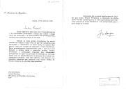Carta do Presidente da República, Jorge Sampaio, endereçada ao Presidente da República da Ucrânia, Leonid Kuchma, agradecendo a forma como foi recebido durante a visita oficial aquele país