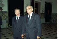 O Presidente da República e Senhora de Jorge Sampaio oferecem um almoço em honra do Prémio Nobel da Literatura 1998, José Saramago, no Palácio de Belém, a 14 de outubro de 1998
