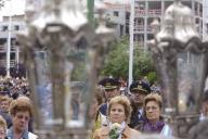 Maria Cavaco Silva participa na procissão de Nossa Senhora da Saúde, uma das tradições religiosas de Lisboa, que percorreu vários arruamentos da capital, a 10 de maio de 2010