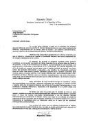 Carta de Alejandro Toledo, Presidente Constitucional do Peru, dirigida ao Presidente da República Portuguesa, Jorge Sampaio, partilhando algumas reflexões sobre a próxima XI Cimeira Ibero-Americana a ter lugar em Lima.