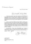 Carta do Presidente da República, Jorge Sampaio, dirigida ao Presidente da República Checa, Vaclav Havel, agradecendo "as atenções e amabilidades" com que foi recebido, assim como sua mulher e comitiva, durante a visita de Estado realizada aquele país.