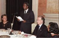 O Presidente da República, Jorge Sampaio, oferece um banquete em honra do Presidente de Cabo Verde, António Mascarenhas Monteiro, no Palácio Nacional da Ajuda, a 8 de junho de 2000