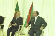 O Presidente da República, Jorge Sampaio, preside à cerimónia de lançamento da primeira pedra da Sede da Fundação Aga Khan, em Portugal, a 18 de dezembro de 1996