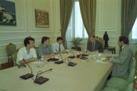 Audiência concedida pelo Presidente da República, Jorge Sampaio, a uma delegação da Federação Nacional de Associações Juvenis, a 22 de junho de 1999