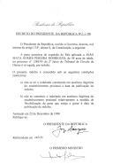 Decreto que revoga, por indulto, a pena acessória de expulsão do País aplicada a João Mata Gomes Pereira Rodrigues, de 49 anos de idade, no processo n.º 1288/93 do 2.º Juízo do Tribunal do Círculo de Oeiras.