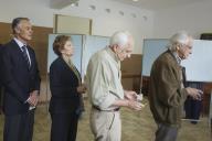 O Presidente da República e Senhora de Aníbal Cavaco Silva exercem o direito de voto nas eleições autárquicas, na Escola Bartolomeu de Gusmão, Lisboa, a 29 de setembro de 2013