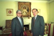 Audiência concedida pelo Presidente da República, Jorge Sampaio, ao Embaixador de Portugal na N.U.O.I., Álvaro Mendonça e Moura, a 24 de maio de 1999
