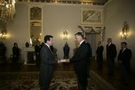 O Presidente da República, Aníbal Cavaco Silva, recebe credenciais de novos embaixadores em Portugal, a 4 de junho de 2008
