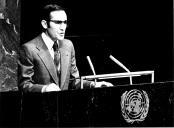 O Presidente da República, Ramalho Eanes a discursar na ONU, a 1 de junho de 1978