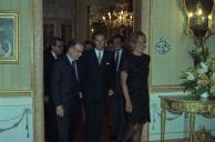 O Presidente da República, Jorge Sampaio, oferece, no Palácio de Queluz, um jantar em honra do Príncipe Filipe da Bélgica, a 8 de outubro de 1997