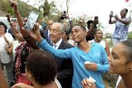 O Presidente da República Marcelo Rebelo de Sousa, acompanhado pelo Presidente cabo-verdiano, Jorge Carlos Fonseca, visita a ilha Brava em Cabo Verde, a 12 de junho de 2019