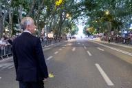 O Presidente da República Marcelo Rebelo de Sousa assiste, na Avenida de Liberdade em Lisboa, ao desfile final das Marchas Populares de Lisboa, a 12 de junho de 2018