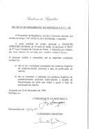 Decreto que reduz, por indulto, em seis meses, por razões humanitárias, a pena residual de prisão aplicada a Joaquim Ferreira Ramos, de 39 anos de idade, no processo n.º 68/97 da 4.ª Vara Criminal do Círculo do Porto.