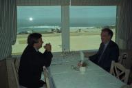O Presidente da República, Jorge Sampaio, almoça com o Primeiro-Ministro, António Guterres, a 23 de outubro de 1998