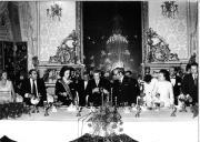 Brinde entre os 2 Chefes de Estado durante o jantar no Palácio da Ajuda em honra do Presidente da República Socialista da Roménia, Nicolae Ceausescu e de sua mulher, por ocasião de visita oficial a Portugal