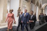 O Presidente da República Marcelo Rebelo de Sousa, acompanhado pelo Rei e pela Rainha dos Países Baixos inauguram a exposição “Rembrandt - Elos perdidos” no Museu Nacional de Arte Antiga (MNAA) em Lisboa, a 11 de outubro de 2017